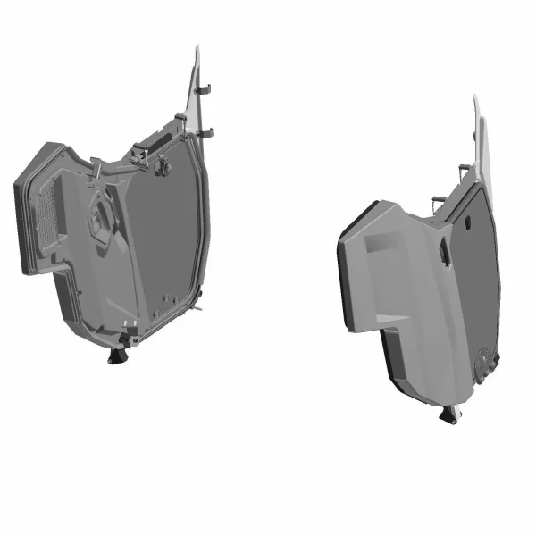 2889810-3di Hinged Window Premium Full Doors for GENERAL, Rear, Poly, Set of 2 Item #: 2889810