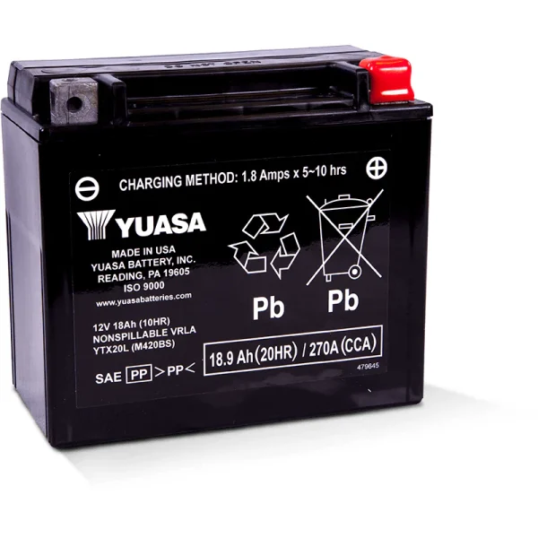 Can Am X3 Battery Stock Replacement (YTX20L)