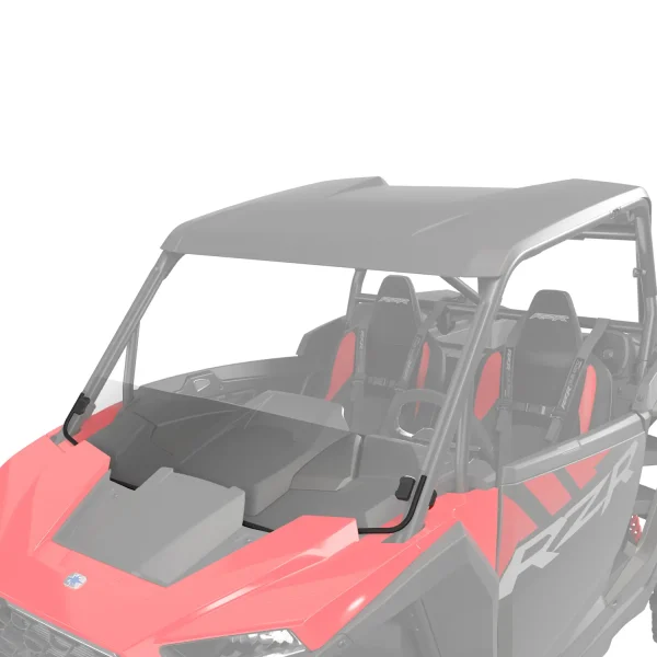 2884539_gom Lock & Ride Half Front Windshield, Hard Coat Polycarbonate, for RZR SxS