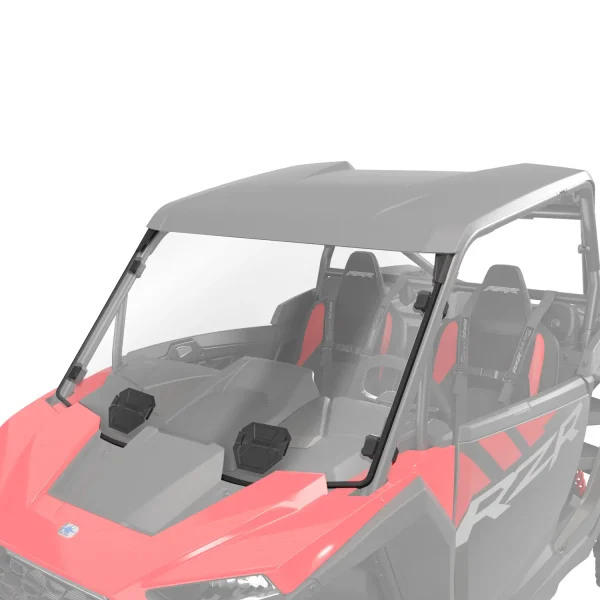 2884542_gom Lock & Ride Full Vented Front Windshield, Hard Coat Polycarbonate, for RZR SxS