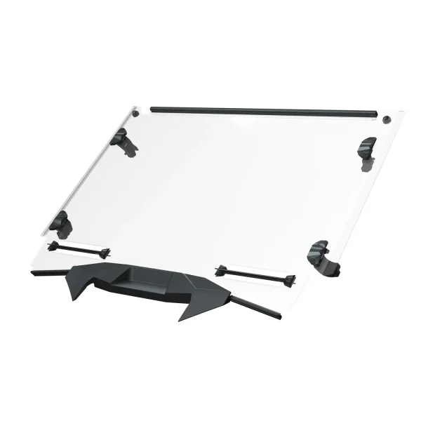 2884747_open Lock & Ride Full Vented Front Windshield, Hard Coat Polycarbonate, for 4-Seat RZR SxS
