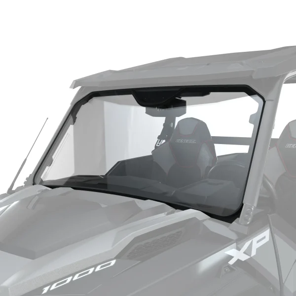 Lock & Ride Full Front Windshield, Glass, for GENERAL SxS
