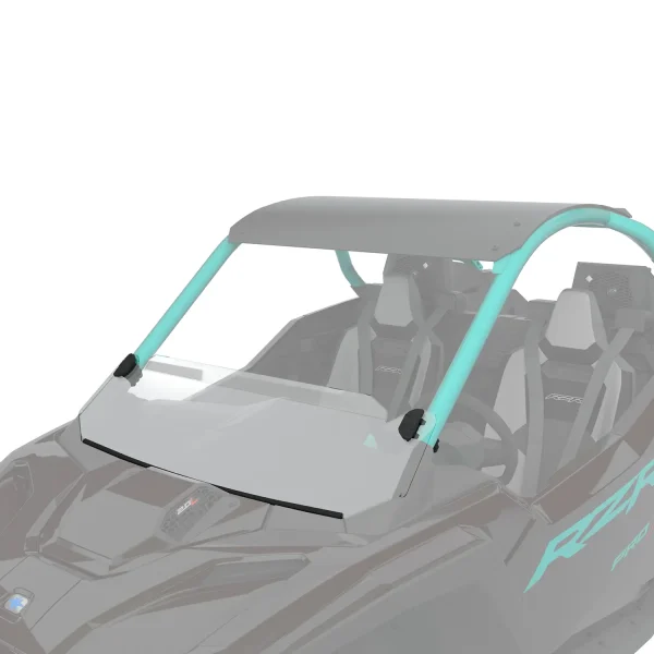 2890374_gom Lock & Ride Half Front Windshield, Hard Coat Polycarbonate, for RZR SxS